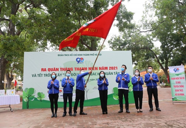 Tuổi trẻ Thủ đô trồng 15.000 cây xanh trong Tháng Thanh niên ảnh 1