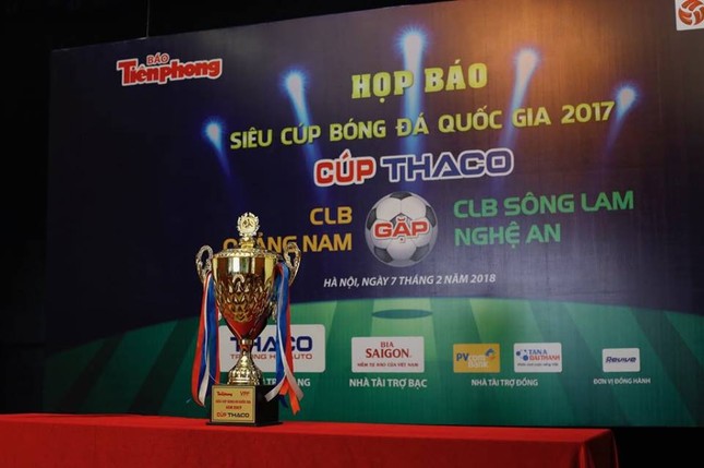 Quảng Nam và SLNA tranh Siêu Cúp bóng đá Quốc gia - Cúp THACO 2017 ảnh 1