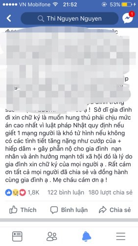 Bố mẹ bé Nhật Linh đi xin chữ kí đòi công lý cho con ảnh 1