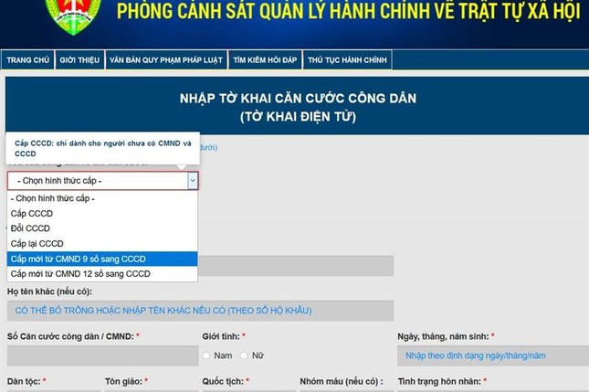 Cách đăng ký làm Căn cước công dân gắn chíp ngay tại nhà, hỗ trợ cả người đăng ký tạm trú ảnh 3