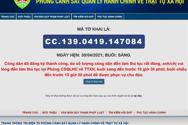 Cách đăng ký làm Căn cước công dân gắn chíp ngay tại nhà, hỗ trợ cả người đăng ký tạm trú ảnh 9