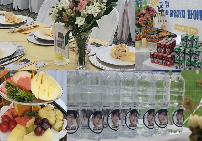 Fan nhà Hyun Bin chơi lớn, mở hẳn đại tiệc sang chảnh chiêu đãi đoàn làm phim ảnh 4
