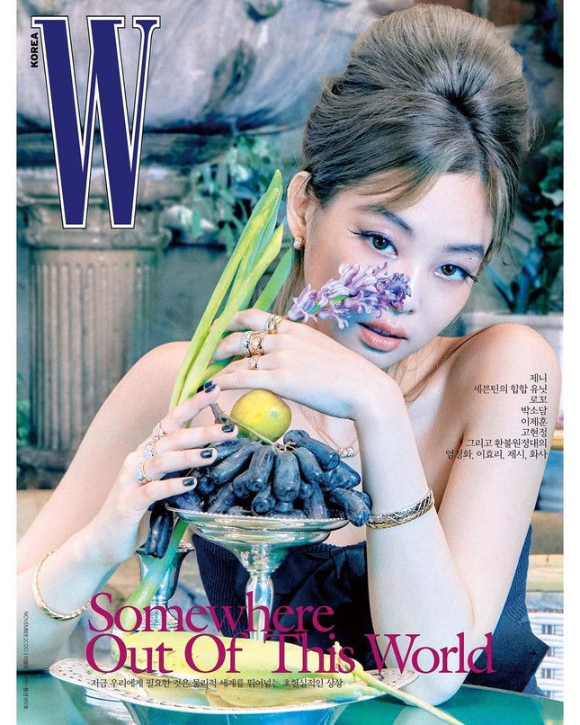 Jennie BLACKPINK gây ấn tượng với lông mày hình cánh cung sang chảnh trên tạp chí W Hàn ảnh 1