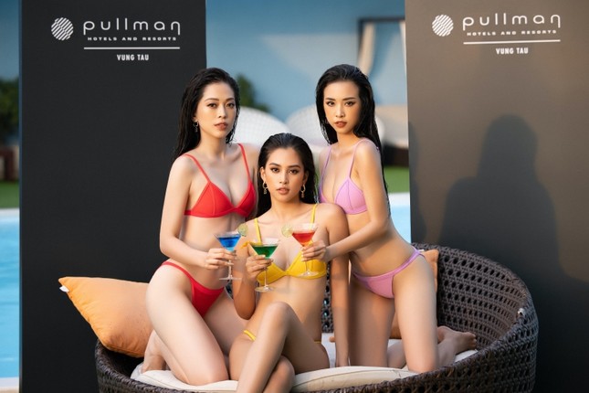Cận cảnh nhan sắc quyến rũ của Hoa hậu Tiểu Vy và hai Á hậu ngày cuối đương nhiệm ảnh 7