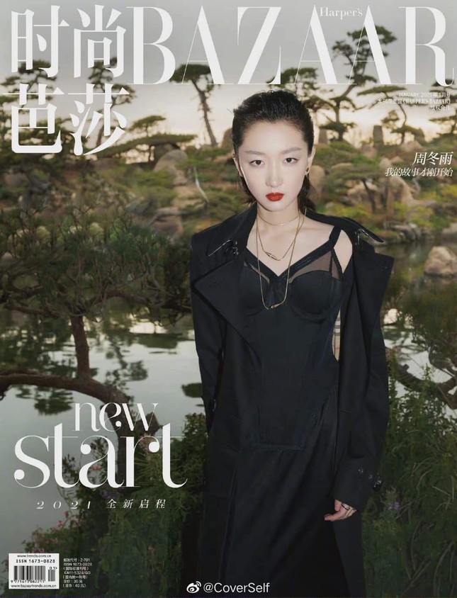 Tam kim Ảnh hậu Châu Đông Vũ bị chê “kém sang” trên bìa khai niên tạp chí Harper’s BAZAAR ảnh 1