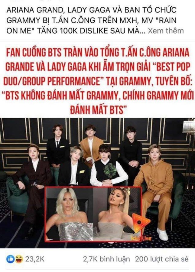 Đăng tin sai sự thật, hàng loạt page giải trí lớn phải xin lỗi cộng đồng người hâm mộ BTS ảnh 2