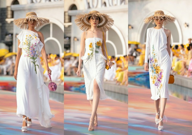 Lương Thùy Linh mở màn khoe chân dài 1m22, Đỗ Mỹ Linh kết show với bộ váy gam màu của lửa ảnh 6