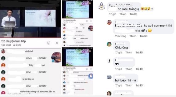 Nhiều bình luận “thả thính” tìm người yêu, trêu chọc giáo viên dưới bài giảng livestream ảnh 3
