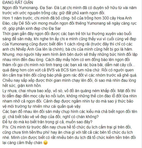 View “săn mây” đẹp ảo diệu ở Đà Lạt thông báo đóng cửa vì ý thức kém của du khách ảnh 4