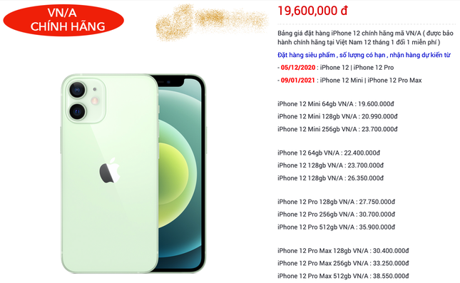 iPhone 12 dự kiến về Việt Nam với giá từ 22 triệu đồng, các iFan đua nhau “đặt gạch“ ảnh 3