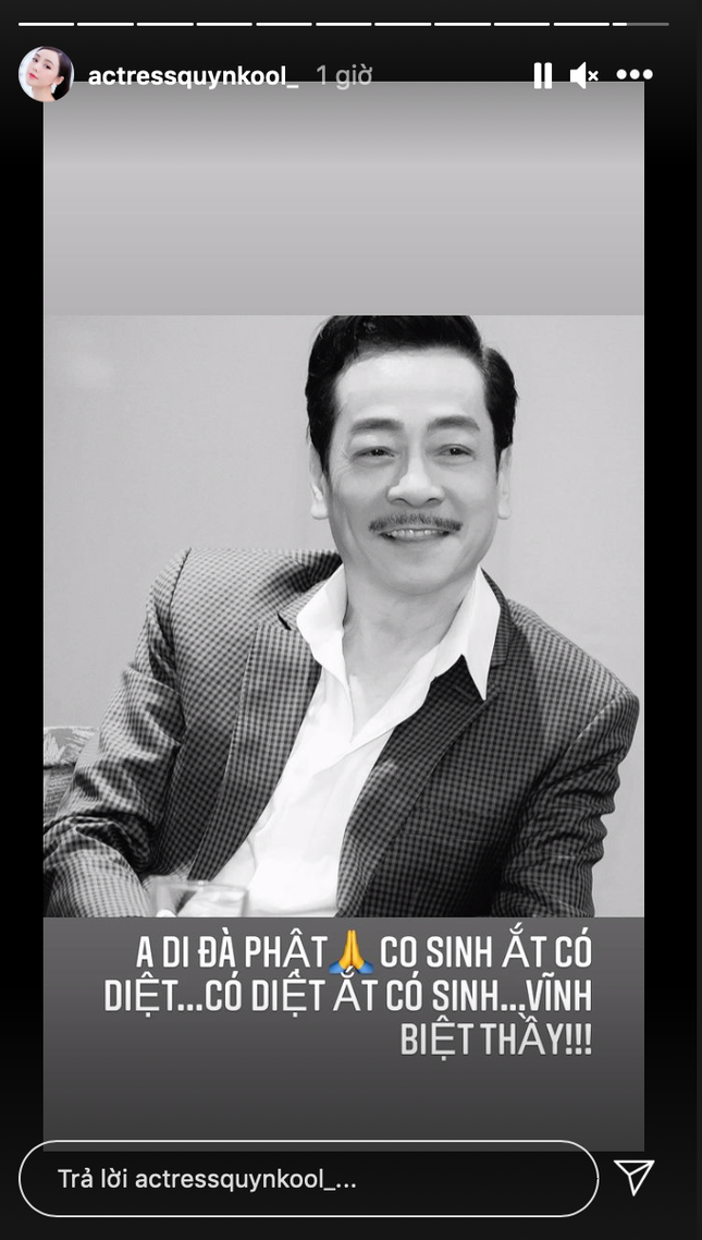 Người hâm mộ và nhiều nghệ sĩ bày tỏ sự tiếc thương tại trang Facebook của cố NSND Hoàng Dũng ảnh 3