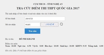 Nam sinh xứ Nghệ xuất sắc đạt 3 điểm 10 kỳ thi THPT quốc gia ảnh 1
