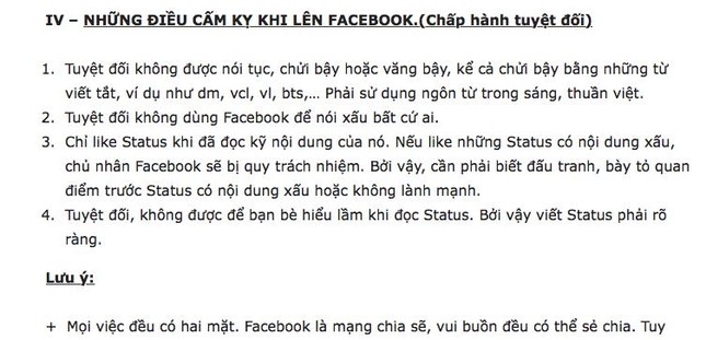 Bản nội quy 'rắn' của trường Lương Thế Vinh ảnh 1