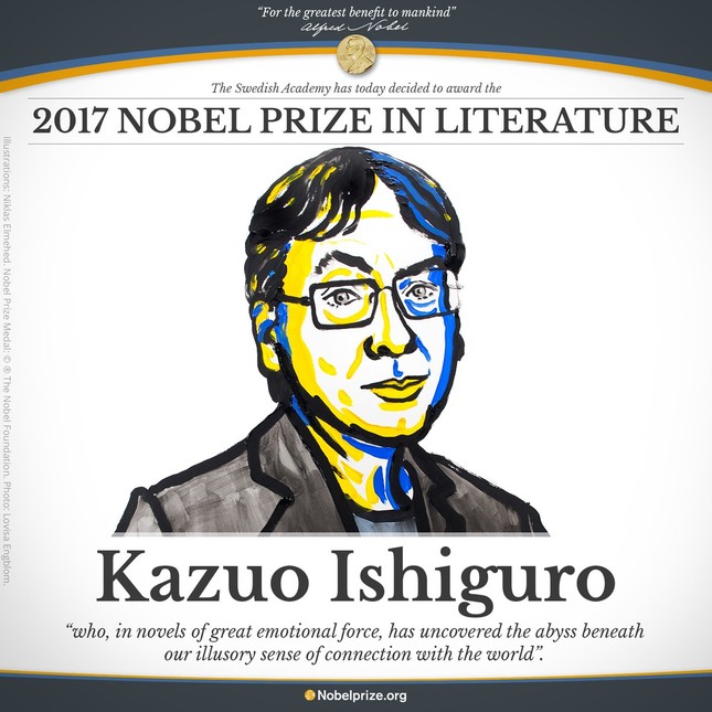 Nhà văn người Anh gốc Nhật đoạt giải Nobel Văn học 2017 ảnh 1