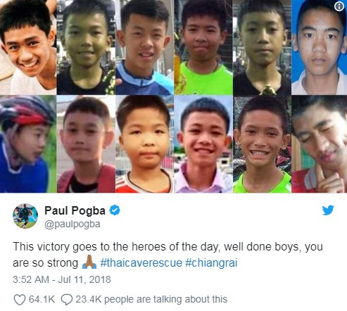 Paul Pogba tặng chiến thắng của tuyển Pháp cho đội bóng Thái Lan ảnh 1