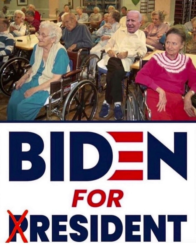Ông Trump đăng ảnh 'chế' cảnh đối thủ Joe Biden ngồi xe lăn trong viện dưỡng lão ảnh 1