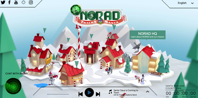 Quân đội Mỹ thông báo Ông già Noel đã lên đường đi phát quà ảnh 1