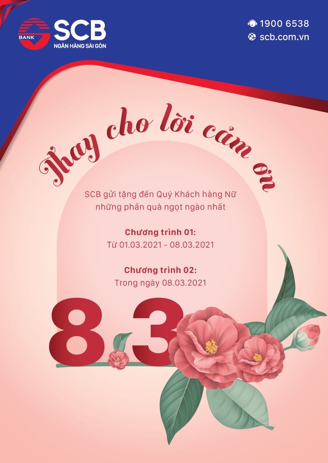 SCB tri ân khách hàng nữ nhân dịp 8/3 ảnh 1