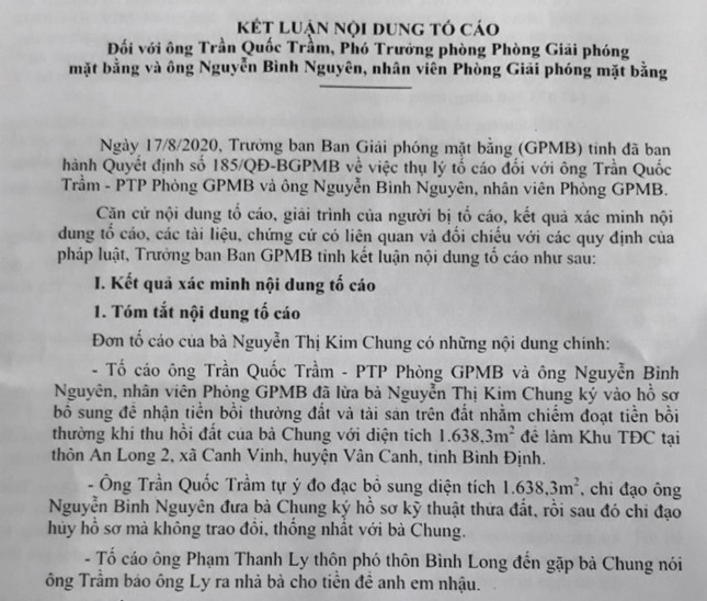 Phó Trưởng phòng Phòng GPMB không được bổ nhiệm lại vì... làm ảnh hưởng uy tín cơ quan ảnh 1