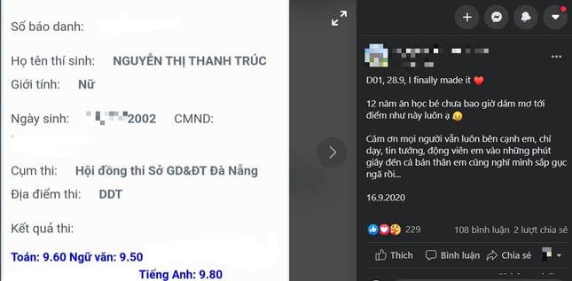 Cô bạn tóc xù Thanh Trúc - Thủ khoa khối D1: “Làm bài hết mình, biết điểm hết hồn” ảnh 2