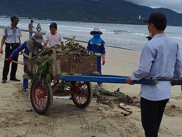 Đà Nẵng: Teen “check-in” Cầu Vàng phiên bản yêu nước, nô nức tắm biển sau bão và COVID-19 ảnh 11