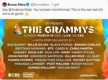 Giỡn “nhây” như Silk Sonic: “Ứng tuyển” vào team của BTS để được biểu diễn tại Grammys ảnh 4