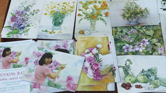 Nữ họa sĩ Việt và những bức họa ấn tượng về nước Nga ảnh 1