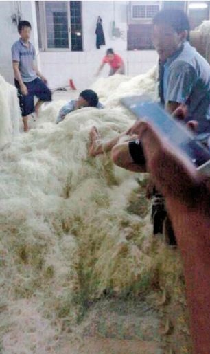 Kinh hãi cảnh sản xuất mỳ sợi ở Trung Quốc ảnh 1