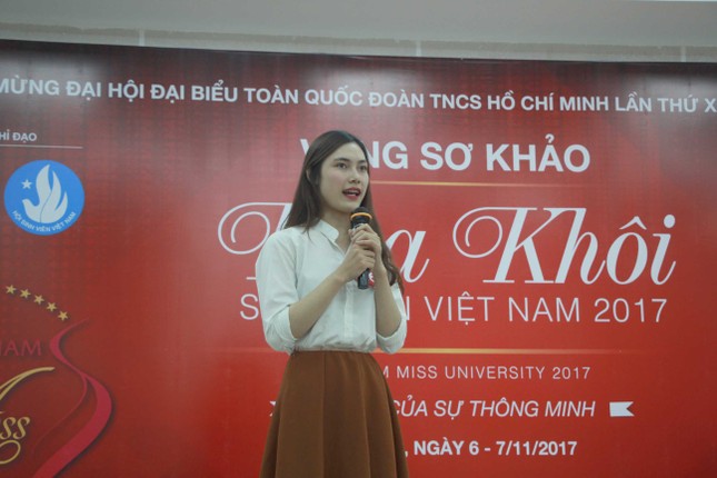 Nữ sinh duyên dáng, tự tin thi tài Hoa khôi sinh viên Việt Nam 2017 ảnh 9