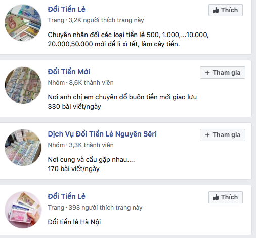 'Chợ đổi tiền lẻ' hoạt động rầm rộ trên mạng xã hội ngày cận Tết ảnh 1