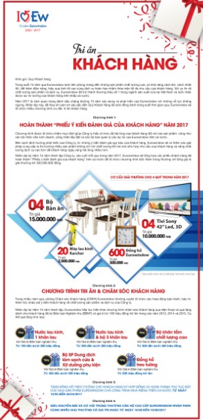 Eurowindow tổ chức nhiều chương trình tri ân khách hàng nhân 15 năm thành lập ảnh 1