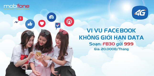 Livestream Facebook thả ga cả tháng với 4G của MobiFone chỉ 20.000đ ảnh 1