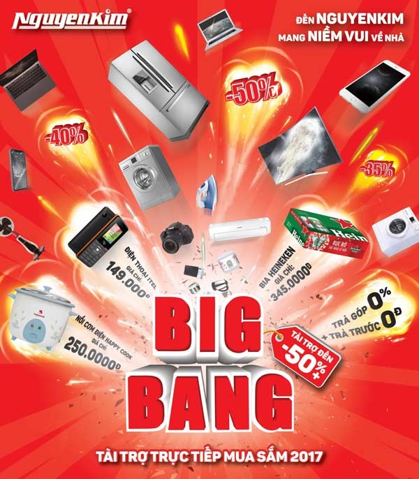 Big Bang 2017: nhân đôi ưu đãi khi dung thẻ tín dụng thanh toán ảnh 1