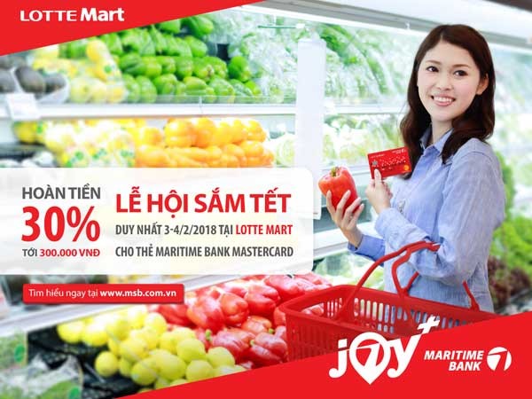 Thỏa sức mua sắm dịp Tết cùng Maritime Bank, hoàn tiền 30% ảnh 1