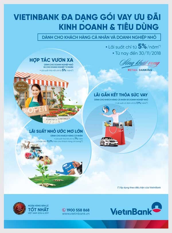 VietinBank ưu đãi lãi suất cho vay đối với khách hàng cá nhân và doanh ảnh 1