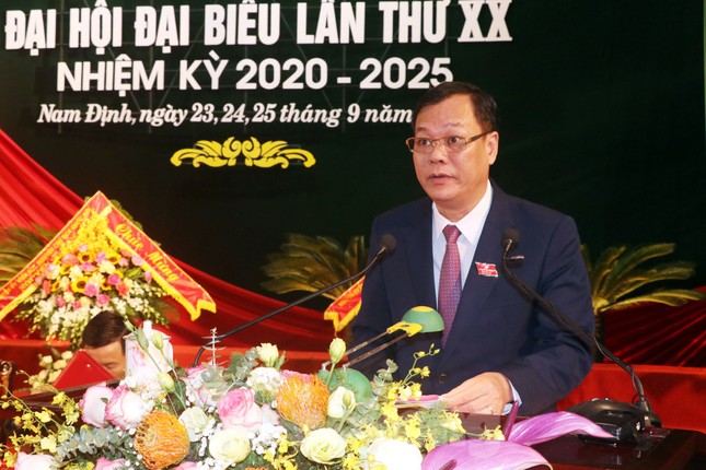 Bế mạc Đại hội Đảng bộ tỉnh Nam Định lần thứ XX ảnh 2