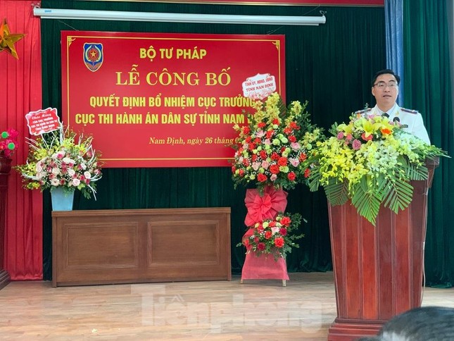Bổ nhiệm Cục trưởng Cục Thi hành án dân sự tỉnh Nam Định ảnh 1