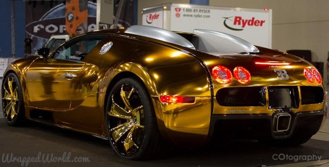 Lóa mắt với Bugatti Veyron dát vàng của Rapper Mỹ ảnh 3