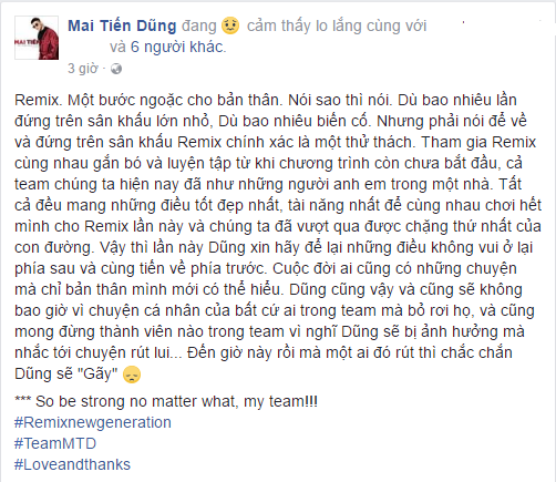 Mai Tiến Dũng úp mở chuyện Lâm Vinh Hải rút khỏi 'The remix' vì scandal ảnh 2
