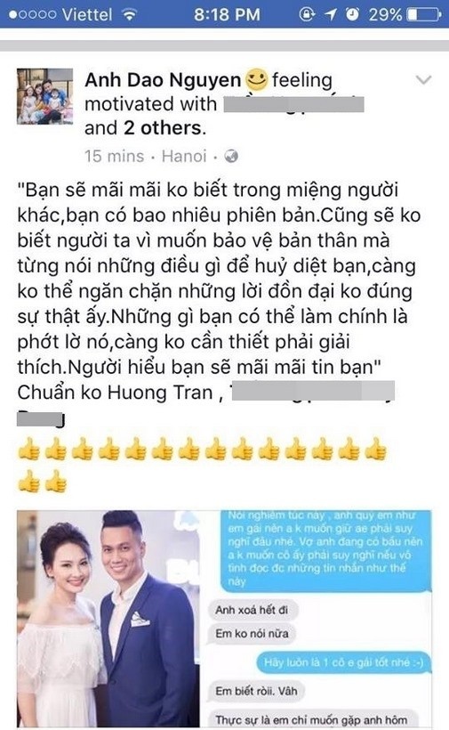 Vợ diễn viên Hồng Đăng chia sẻ đầy ẩn ý sau loạt scandal của Bảo Thanh ảnh 1