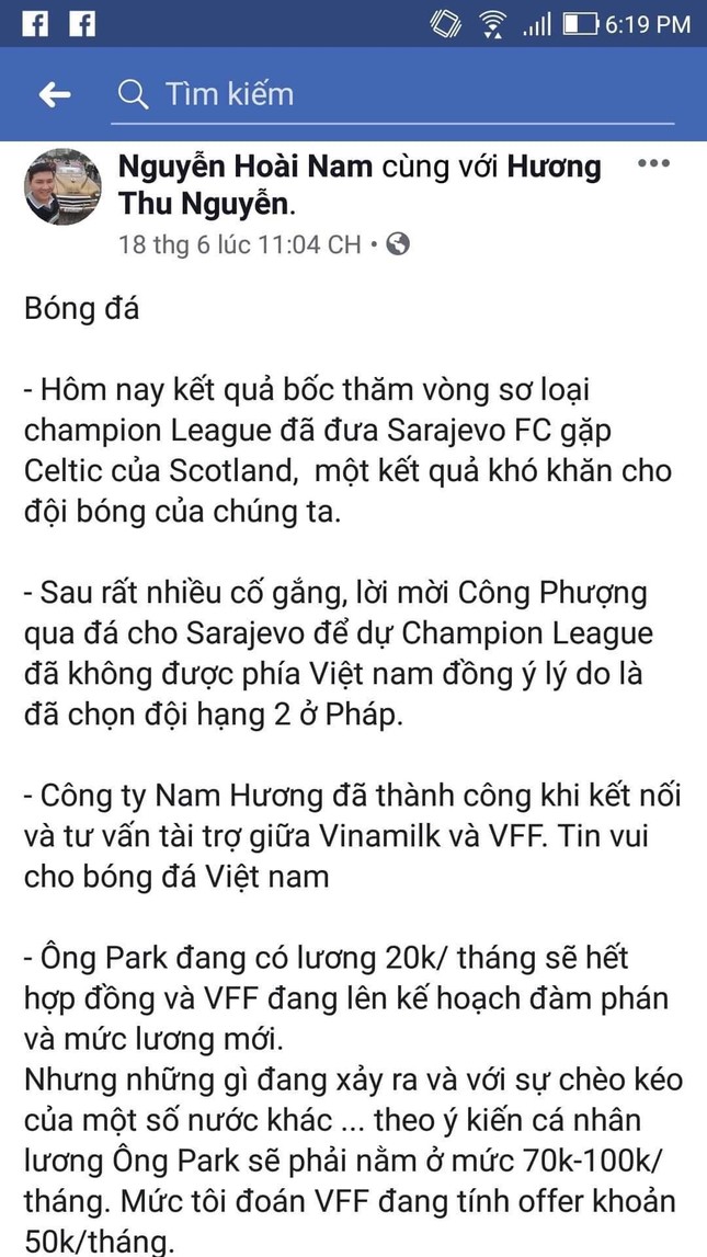 Dòng 'tút' bị xoá và bí mật người được bầu Đức tiến cử Phó chủ tịch VFF ảnh 2