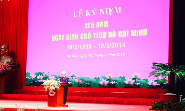 Mít tinh kỷ niệm 125 năm Ngày sinh Chủ tịch Hồ Chí Minh ảnh 1