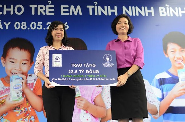 Tặng sữa cho 40.000 trẻ em ở 40 tỉnh, thành phố ảnh 1