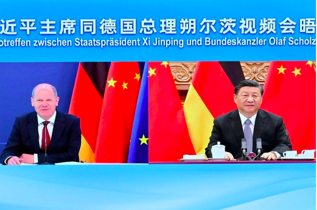 Chủ tịch Trung Quốc ‘nhắc’ Thủ tướng Đức về an ninh châu Âu ảnh 1