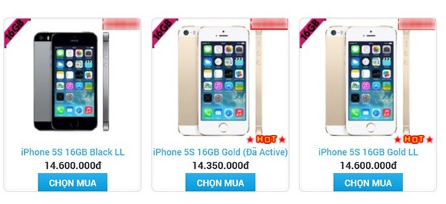 iPhone 5S xách tay giảm giá sau Tết ảnh 1