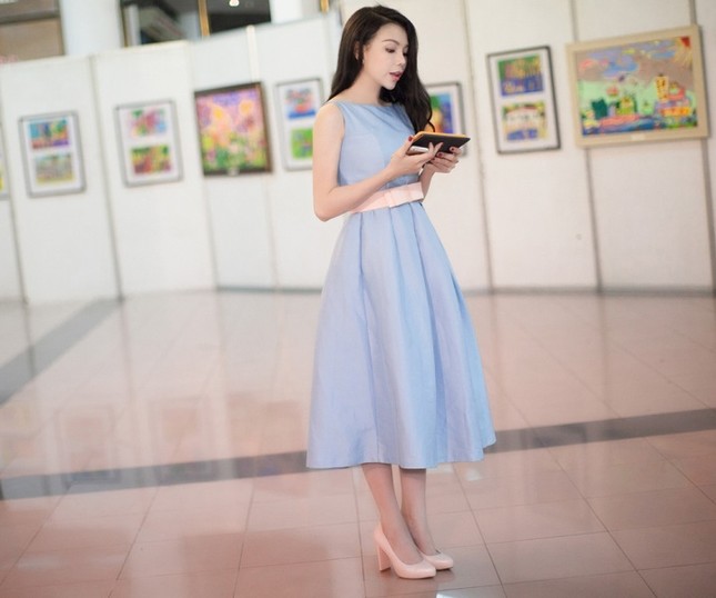Trà Ngọc Hằng lộng lẫy làm MC Aerobic nhí Hà Nội ảnh 2