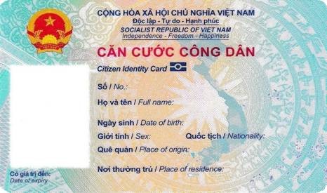 Chi tiết thẻ Căn cước công dân gắn chip ảnh 2