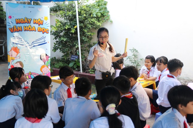 Ngày hội Văn hóa đọc cấp trường: Khơi dậy tình yêu sách cho giới trẻ ảnh 1