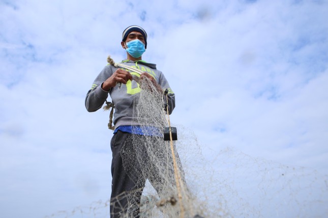 Giăng lưới kéo cả tấn cá gần bờ, ngư dân kiếm tiền triệu mỗi ngày - Ảnh 14.
