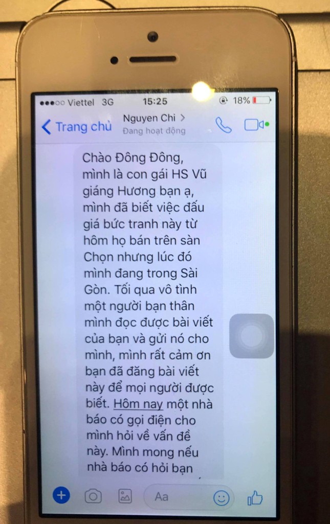 Nghi vấn tranh giả chữ ký hoạ sĩ Giáng Hương: Nhà đấu giá quanh co ảnh 2